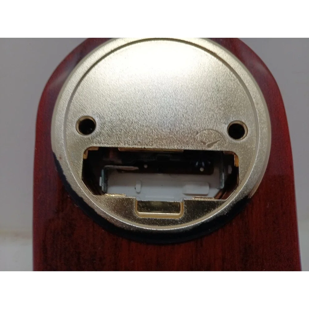 movado Woodgrain Look desk clock